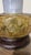 Mid-Century Modern Mid-Century Table Lamp in Pressed Amber Glass and Wood, 1930 For Sale - Image 3 of 9