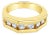 Angular Diamond Band .65cttw 14k Yellow Gold, Size 5 For Sale