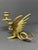 Brass Vintage Brass Griffin Dragon Candlestick – Gothic Medieval Candle Holder, Dark Academia / Vamp Romantic Decor For Sale - Image 8 of 10