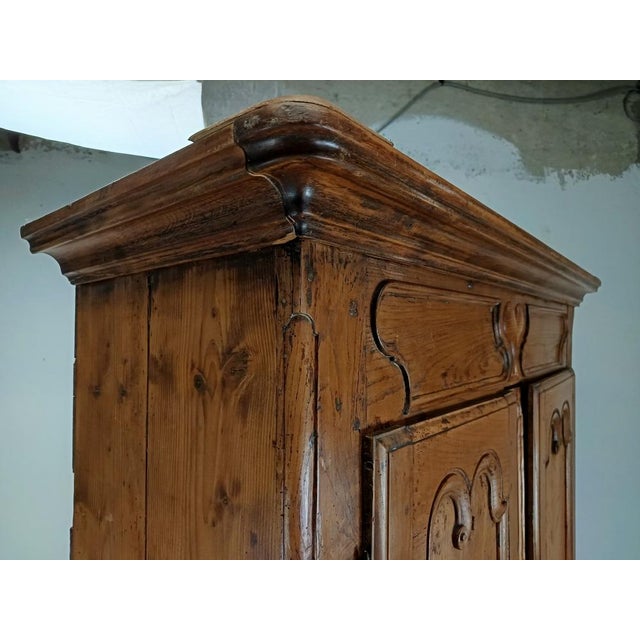Antique Rustic Ash and Fir Wardrobe For Sale - Image 15 of 18