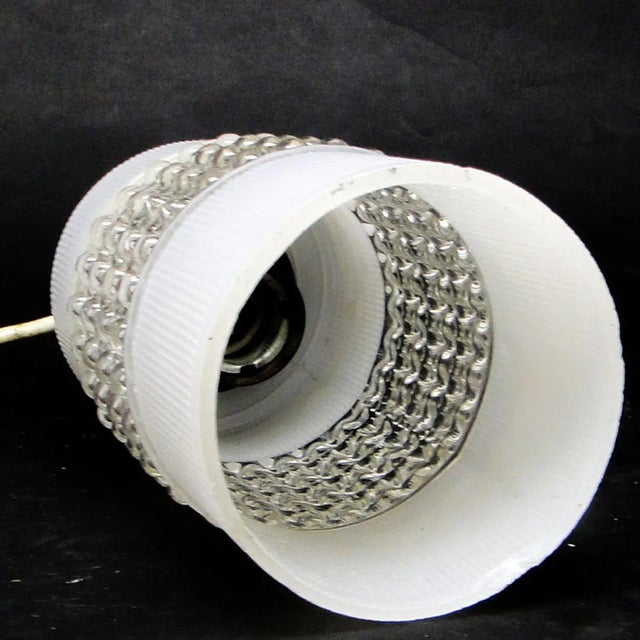 Beige Vintage Pendant Lamp from Polam, Poland, 1970s For Sale - Image 8 of 10