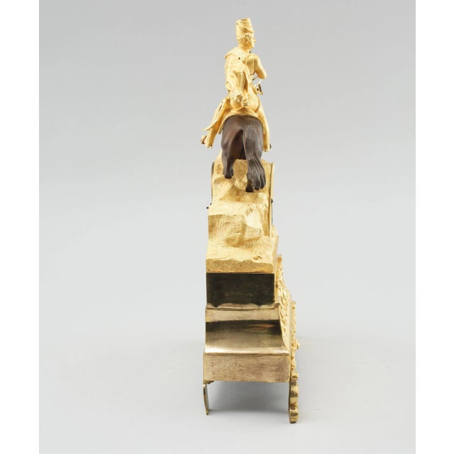 Cavalryman Mantel Clock For Sale - Image 5 of 9