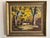 Vintage original impressionist landscape oil painting on canvas. In original vintage wood frame. Signed, R Hicks, to the...