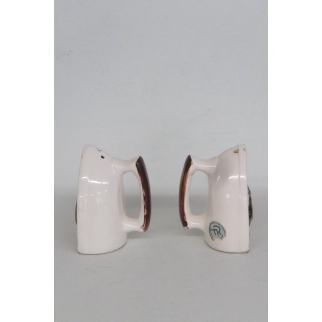 Mid 20th Century Iron Shaped Salt and Pepper Shaker 2 Pair With Rooster Motif For Sale - Image 4 of 13
