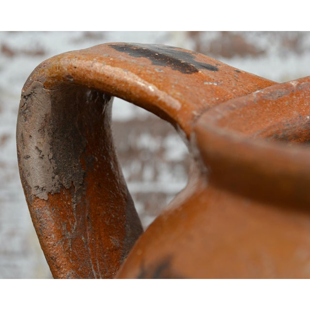 19th Century Italian Orange Glazed Terra Cotta Jar Chairish