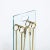 This elegant Mid-Century Modern five piece fire tool set was realized in the France, circa 1960. The set includes a brush,...