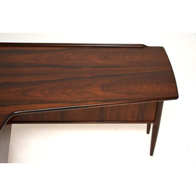 Vintage Swedish Boomerang Desk attributed to Goran Strand for Lelangs Mobelfabrik, 1960s For Sale - Image 12 of 15