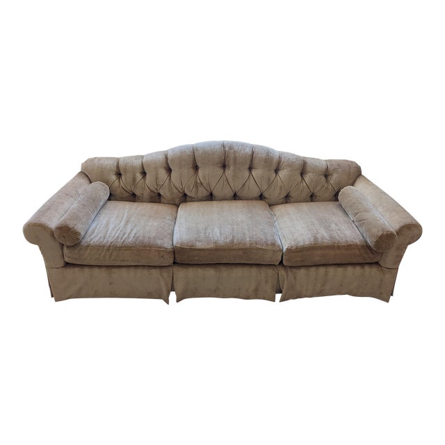 Mid 20th Century Beige French Regency Long Settee Chairish