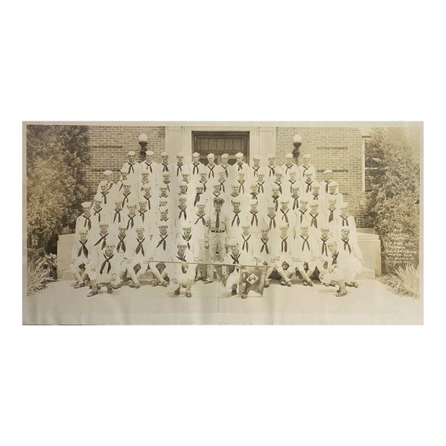 1942 Sailors Group Black & White Photograph For Sale