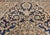 19th Century Farahan Sarouk Rug, Hand-Knotted Wool, Floral Medallion Pattern, Ivory & Navy, 5x6 For Sale - Image 14 of 18