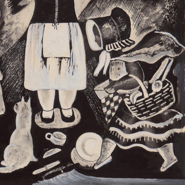 'Age 9' by Nura Ulreich, Art Deco, Woman Artist, Art Institute of Chicago, Art Students League, Paris, Salon D'Automne, Corcoran For Sale In Monterey, CA - Image 6 of 9