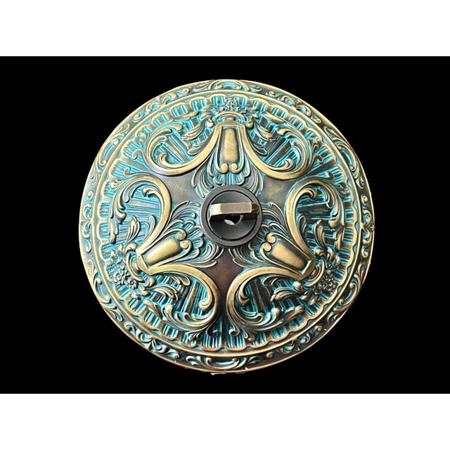 Alabaster Chandelier 10-Light Solid Bronze 40" W For Sale - Image 6 of 10