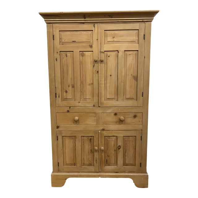 Antique English Pine Armoire Chairish
