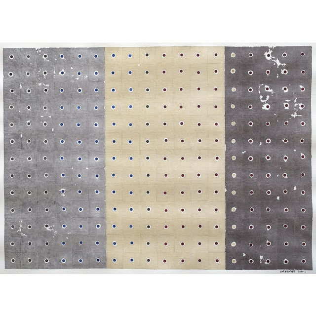 2010s Contemporary Abstract Watercolour on Paper "Trois Bandes" by Jérémie Iordanoff For Sale - Image 5 of 8