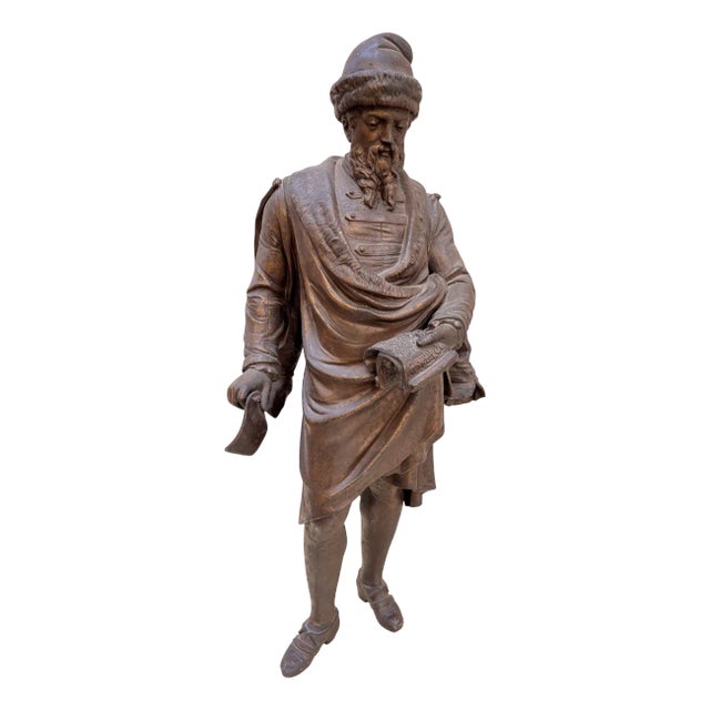 Bronze Renaissance Scholar, 20th Century For Sale