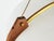 Metal Italian Opaline Glass, Brass & Teak Pendant Lamp, 1950s For Sale - Image 7 of 12