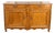 French Louis XV Period 1770s Walnut Buffet with Drawers, Carved Doors and Skirt For Sale