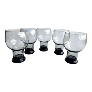 1970s Federal Glass Sundown Entertainment Beer Glasses, Set of 5