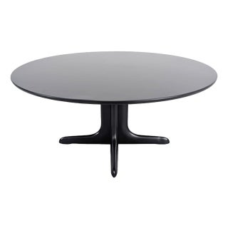 Mid-Century Modern Black Dining Table, Germany, 1970s For Sale