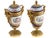 19th Century 1880s Sevres Style Rococo Blue Porcelain Urns-Pair For Sale - Image 5 of 10