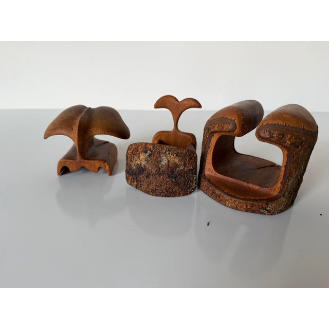 1990's Vintage Hand-Carved Wood Puzzle Box Sculpture, Signed For Sale - Image 12 of 12