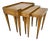 1960s Mid Century Modern Walnut Nesting Tables by Heirloom Weiman Collection For Sale