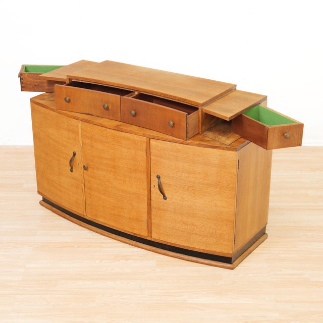 1930s Art Deco English Buffet Credenza For Sale In Los Angeles - Image 6 of 14