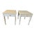 Pair White Nightstands End Tables Farmhouse Style For Sale