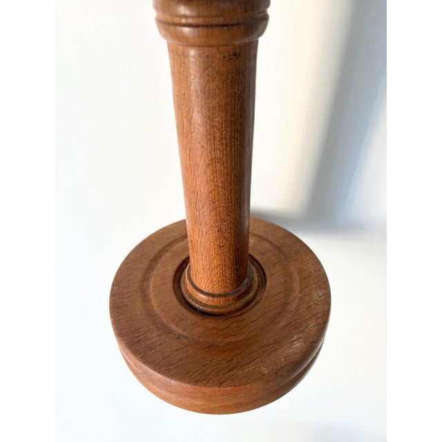 1940s Arts and Crafts Cocktail Tables in Turned Oak, 1940, Set of 2 For Sale - Image 5 of 10