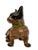 Metal Vintage 1930s Hubley Manufacturing Co. Cast Iron French Bulldog Doorstop Unusual Green Collar For Sale - Image 7 of 18