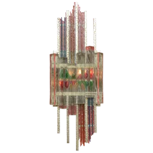 1970s Poliarte Style Wall Sculpture Sconce