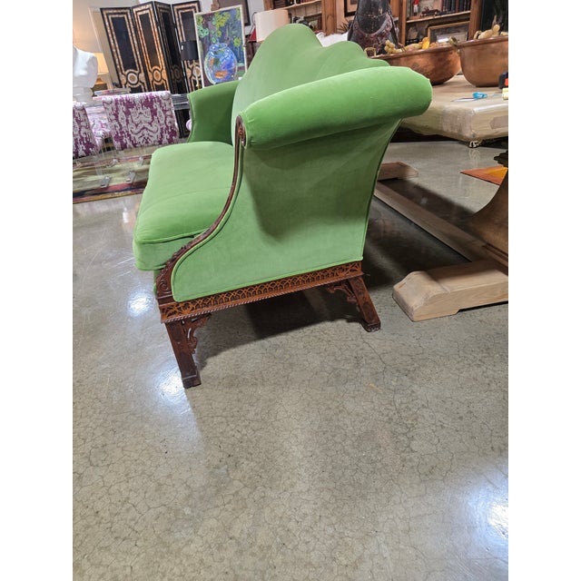 1960s Velvet Camelback Sofa of the James River Collection by Hickory Chair For Sale - Image 10 of 18