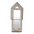 Vintage Reclaim Painted Wood Mirror With Shelf For Sale
