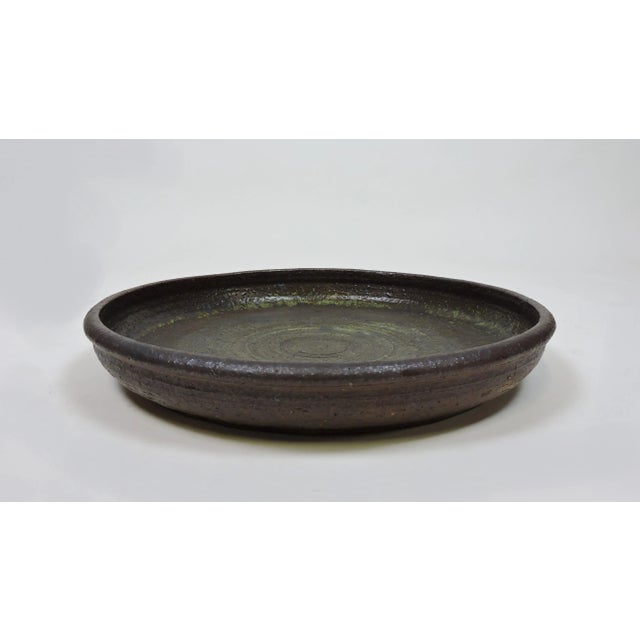 Arabia 1960s Raija Tuumi Large Ceramic Platter for Arabia Finland For Sale - Image 4 of 12