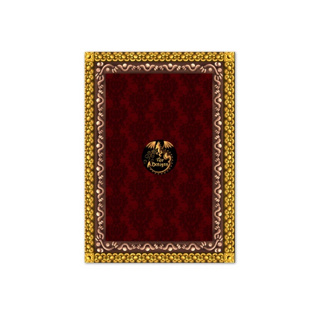 Chimney Santa Christmas Greeting Card, Gold Foil, Artist Signature For Sale - Image 4 of 5