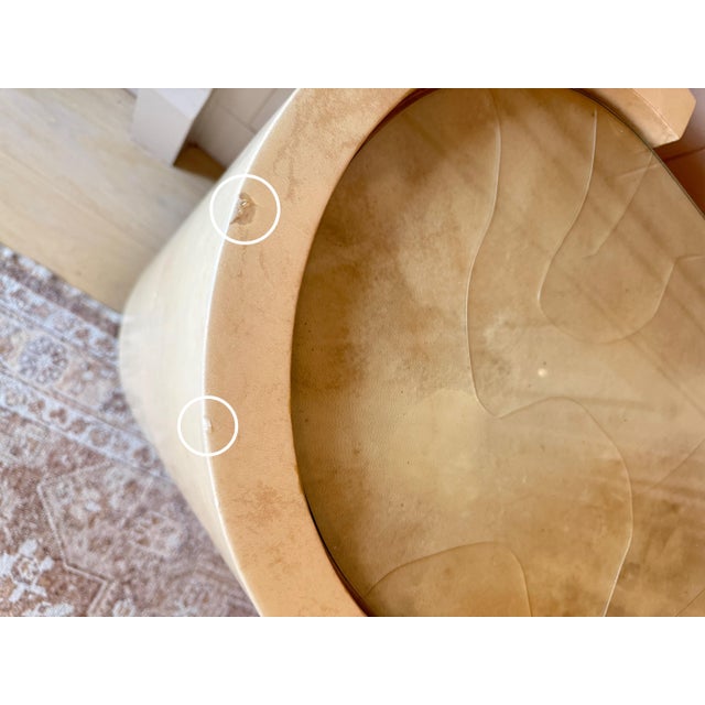 1960s Aldo Tura Goat Skin Bar Cart, Attributed For Sale - Image 9 of 10