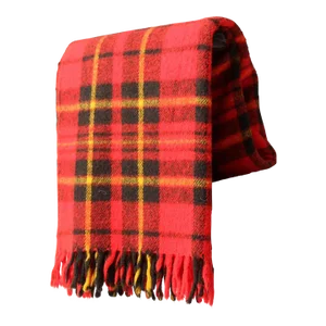 Vintage Plaid Throw Blanket