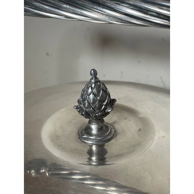 Vintage Ornate Gorham Silverplate Black Bakelite Lidded Ice Bucket Jar For Sale In New York - Image 6 of 12