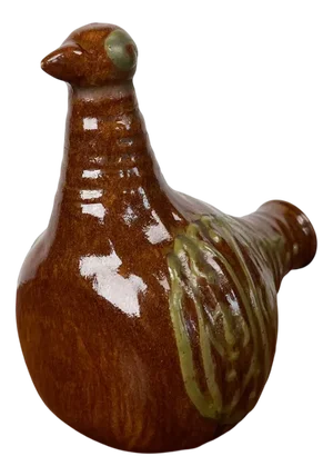 Mid-Century Modern Danish Studio Pottery Bird Shaped Bottle, 1960s