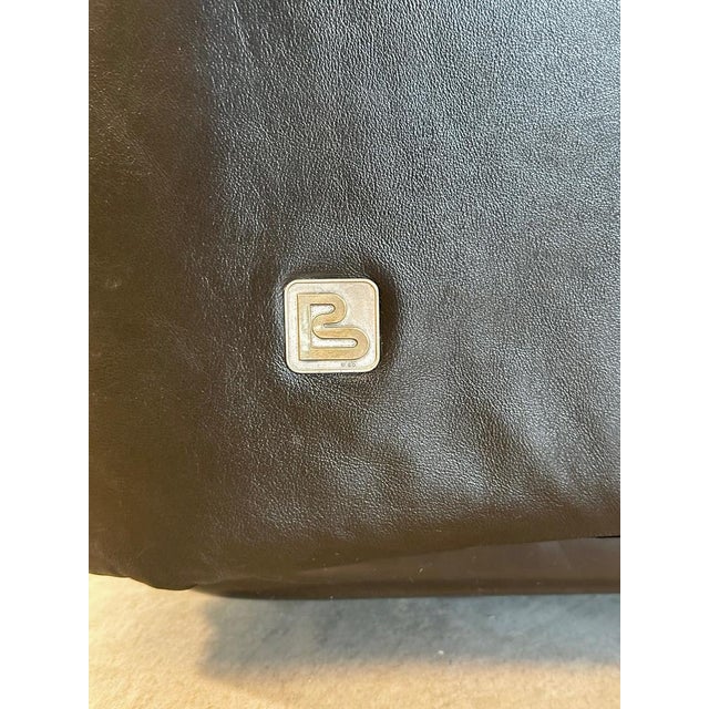 Piumotto Sofa in Black Leather by Arrigo Arrigoni for Busnelli, 1970s For Sale - Image 6 of 18