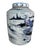 This beautiful piece is painted with striking blue and white contrast using high-fire porcelain techniques. Functions as a...
