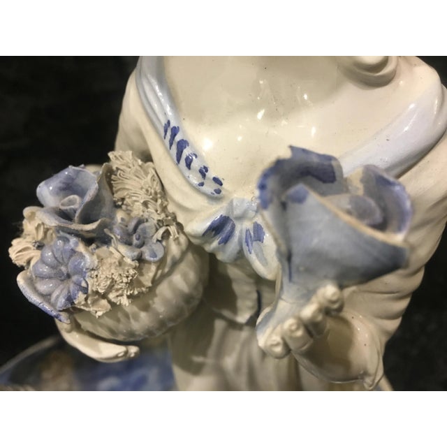 Large Ceramic Figurine by Capodimonte, 1950s For Sale - Image 9 of 18