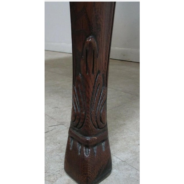 1980s Ralph Lauren Stone Top French Country Hoof End Table Night Stand For Sale In Philadelphia - Image 6 of 12