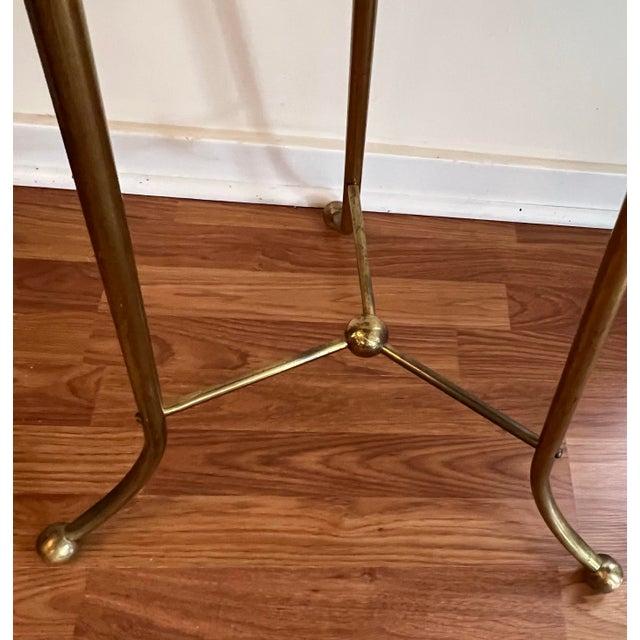 Vintage Campaign Style Adjustable Mahogany and Brass Shaving Mirror With Drawer For Sale - Image 9 of 9