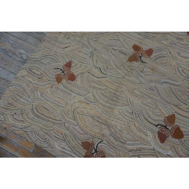 Textile Mid 20th Century American Hooked Rug For Sale - Image 7 of 11