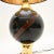 Black Vintage Italian Walnut and Brass Table Lamps, 1970, Set of 2 For Sale - Image 8 of 10
