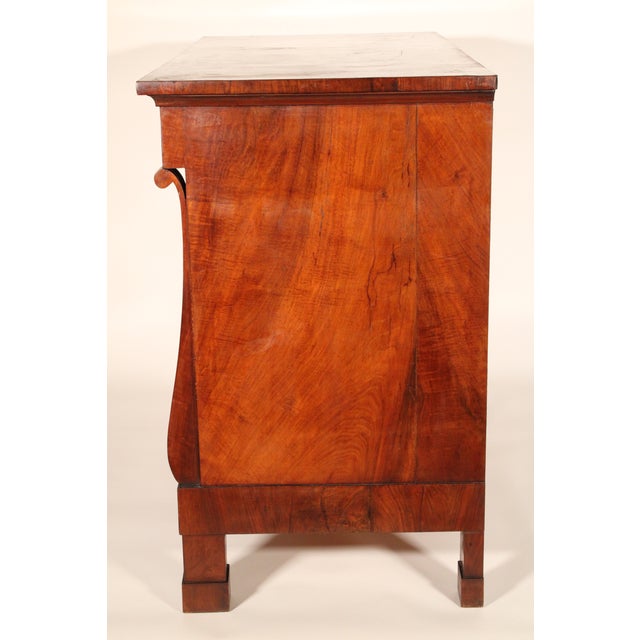 Continental Restauration Mahogany Chest of Drawers For Sale - Image 4 of 11