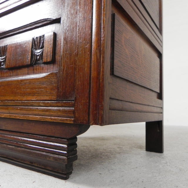 Art Deco Bedside Table with Marble Top, 1930s For Sale - Image 6 of 18