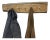 One-of-a-Kind Handcrafted Live Edge Cherry Wood Wall Hanger - Rustic Entryway Decor With Metal Pegs/Hooks For Sale