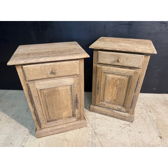 Vintage Oak Bedside Cupboards, 1950, Set of 2 For Sale - Image 13 of 13